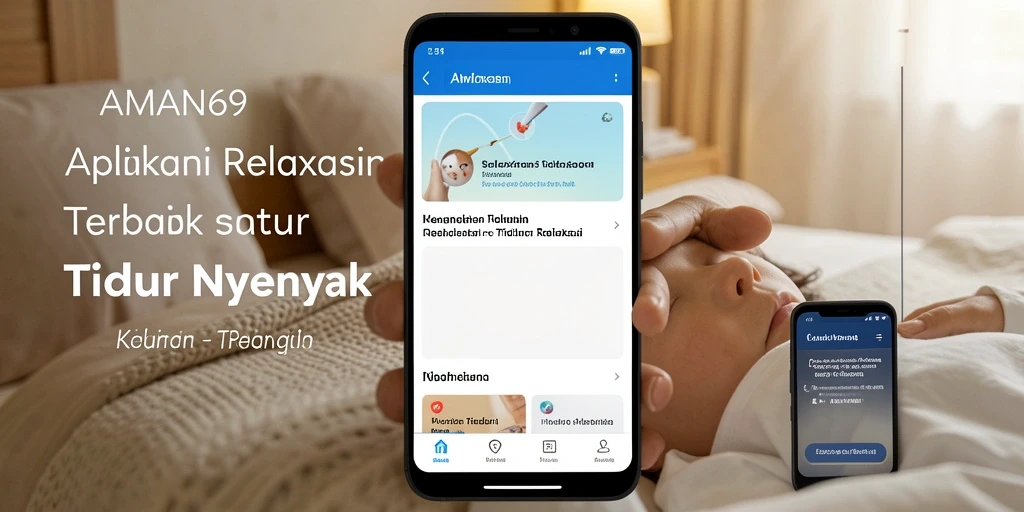 Tampilan antarmuka utama AMAN69 dengan pilihan relaksasi yang menenangkan.