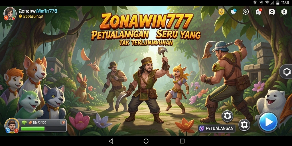 Tampilan antarmuka game ZONAWIN777 yang menarik dan interaktif.