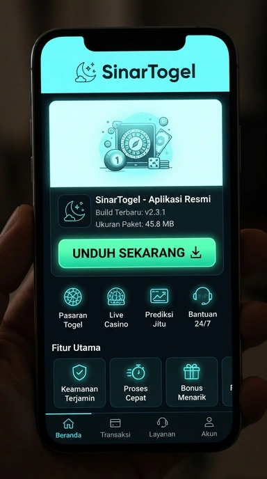 Tampilan halaman APK sinartogel